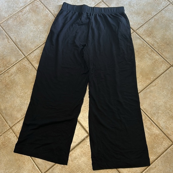 NWT Brushed Black Wide Leg Pull On Pants Women's size XXL - Picture 4 of 5